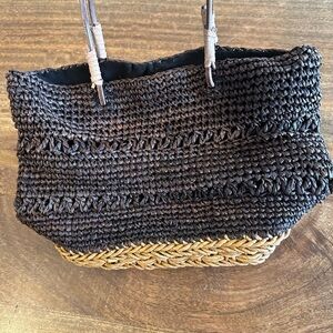 Vintage RARE Flora Bella bag - black wicker